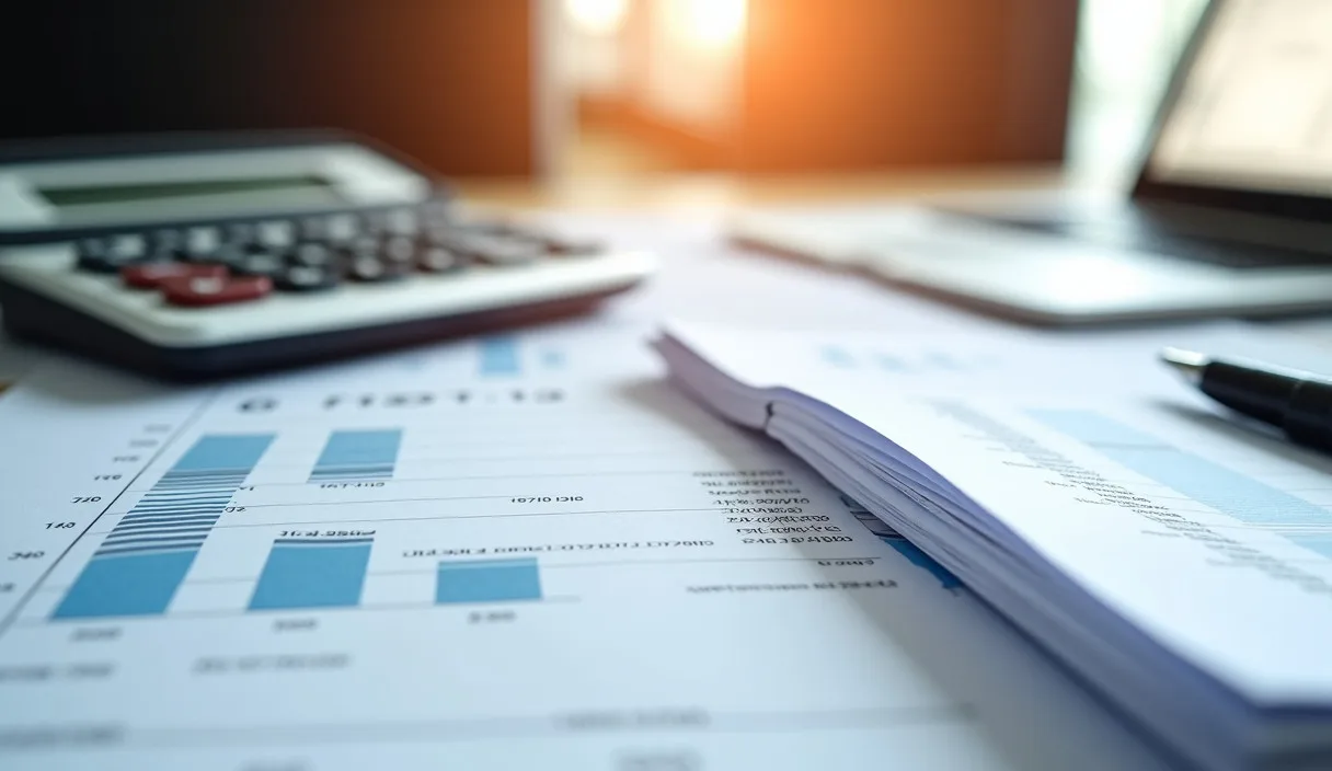 Financial documents comparing debt relief options