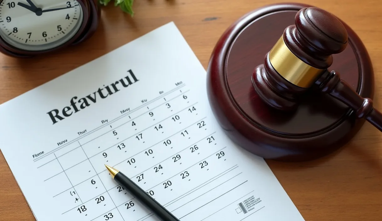 Calendar and legal documents representing Florida debt statute of limitations